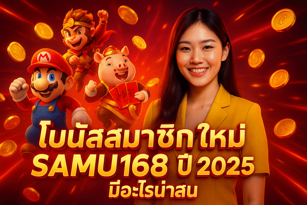 โบนัสสมาชิกใหม่ SAMU168 ปี 2025 มีอะไรน่าสน