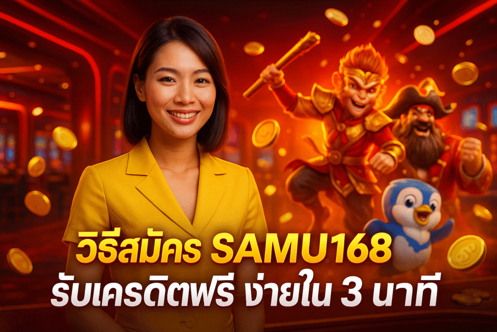 วิธีสมัคร SAMU168 รับเครดิตฟรี ง่ายใน 3 นาที